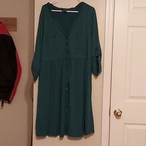 Torrid Teal Shirt Dress
